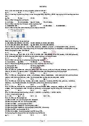 Đề thi thử THPT Quốc gia môn Hóa học - Đề số 25 - Tòng Văn Sinh (Có đáp án)